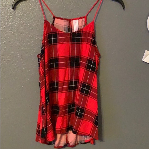 Red plaid Top - Picture 1 of 1